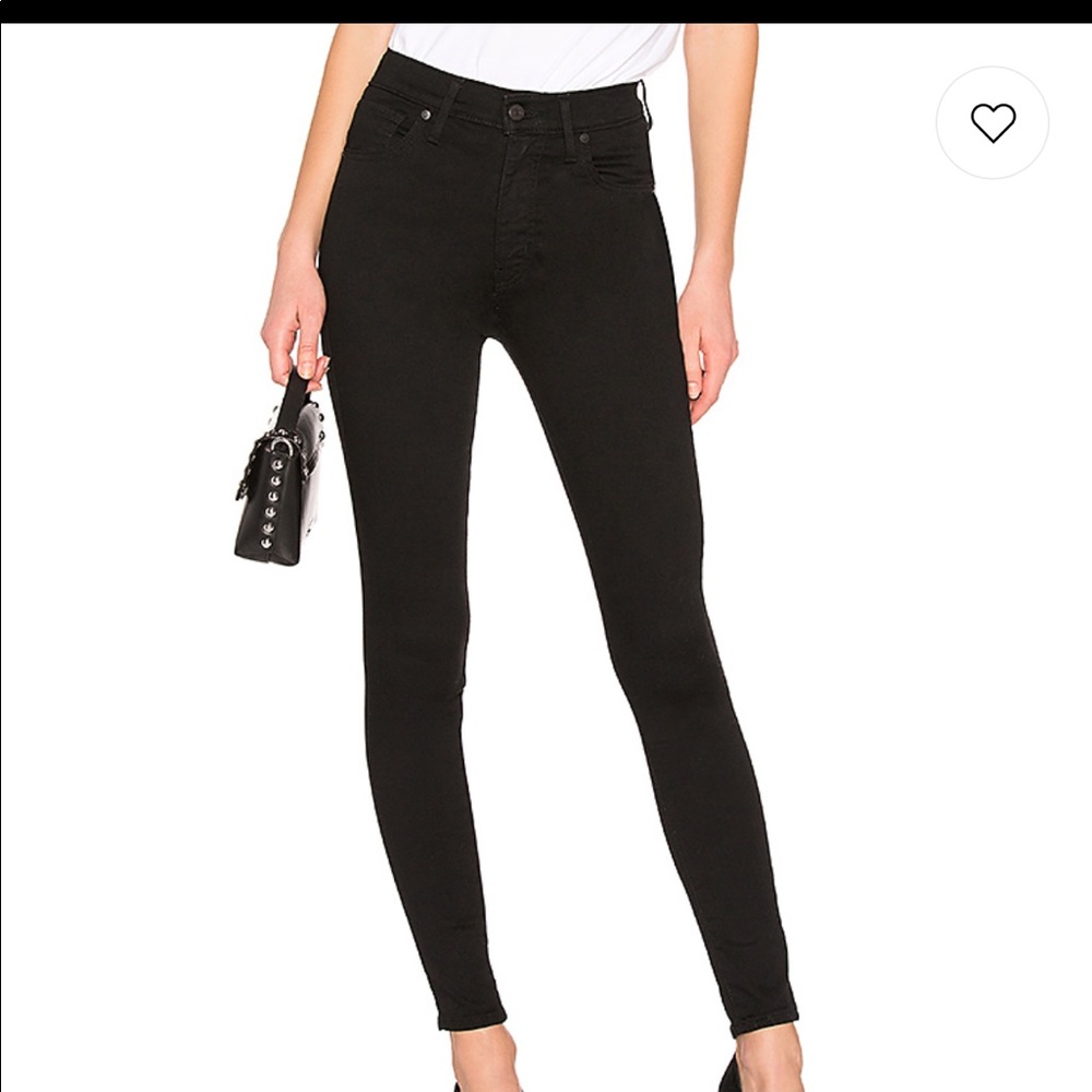 Black Levi’s Mile High Super Skinny Jeans